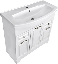 Stella Polare Тумба с раковину Кармела 85 Элеганс ольха белая – фотография-3